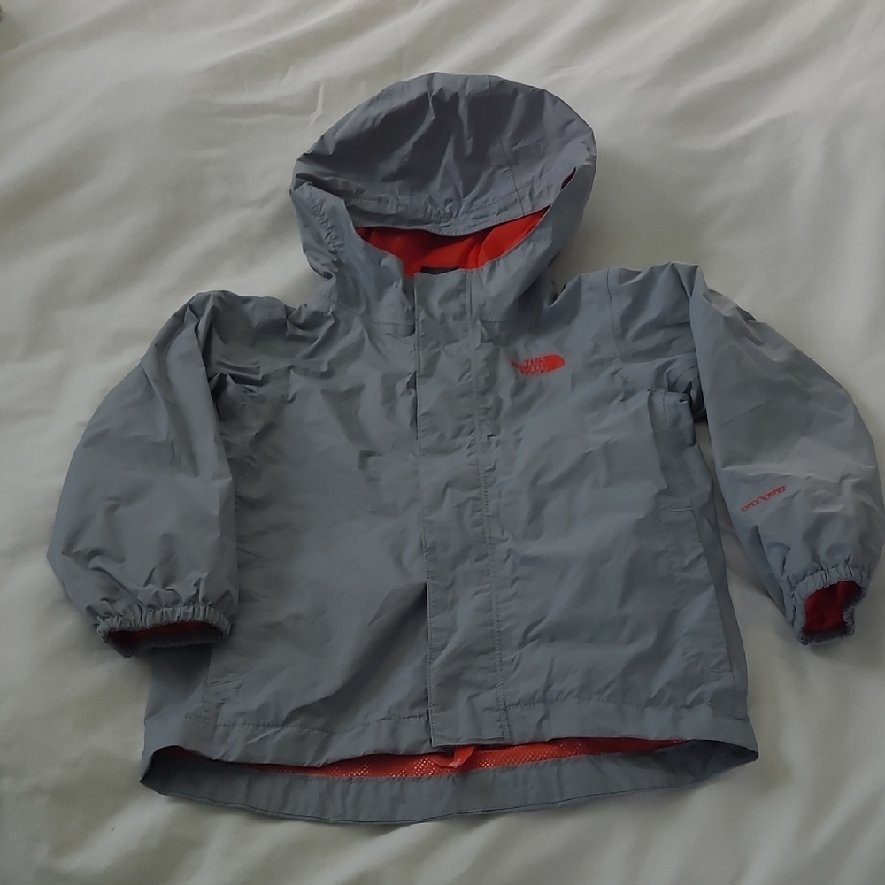 The North Face Kids Gray Raincoat, Size 4T